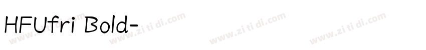 HFUfri Bold字体转换